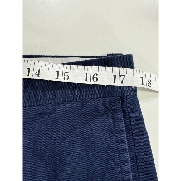 J Crew Shorts Mens Size 32 Navy Blue Solid 9" Inseam Casual Chino - Picture 8 of 10